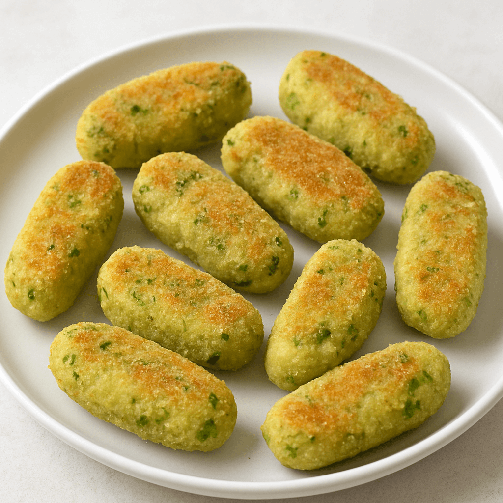 Crocchette di piselli al forno per bambini – finger food svezzamento