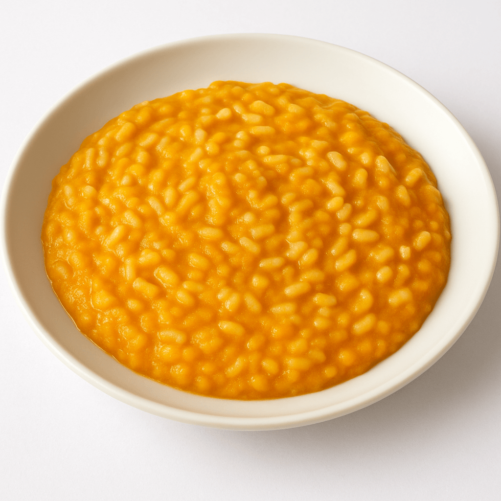 Riso con crema di zucca e ceci per lo svezzamento